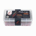 پیچ و رول پلاک میخ مفتول کویر یزد مدل MK-1008 مجموعه 101 عددی - تصویر 2